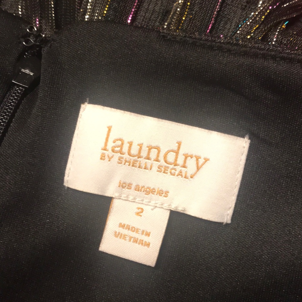 Laundry by Shelli Segal Rainbow Metallic Jumpsuit - Picture 7 of 8